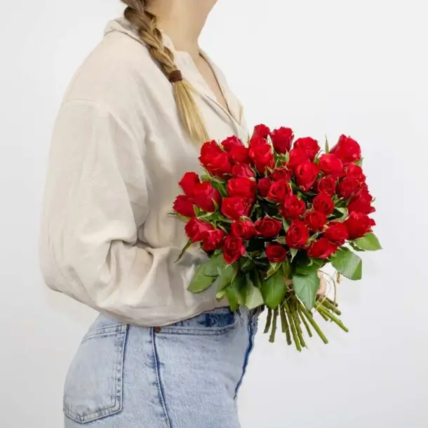 bouquet de roses rouges classique