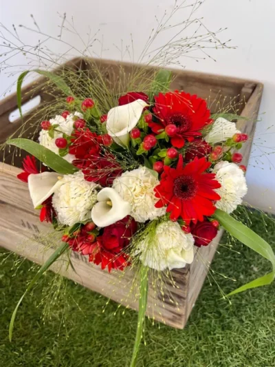 Bouquet Romance écarlate