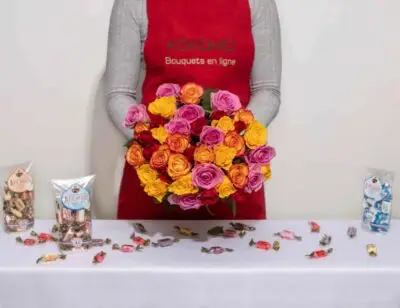 Bouquet Tutti Frutti et duo de bêtises de Cambrai