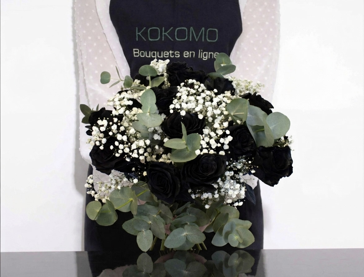 Bouquet Roses Noires