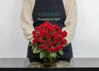 Bouquet de roses rouges fraîches livré par La Bouquetterie