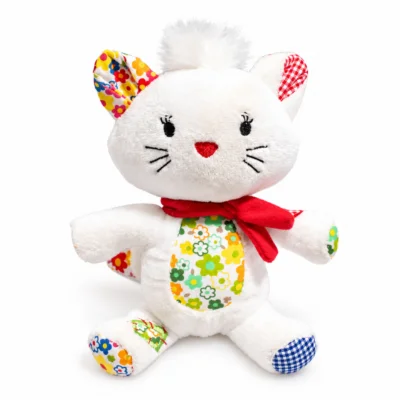 Chat sur fond blanc