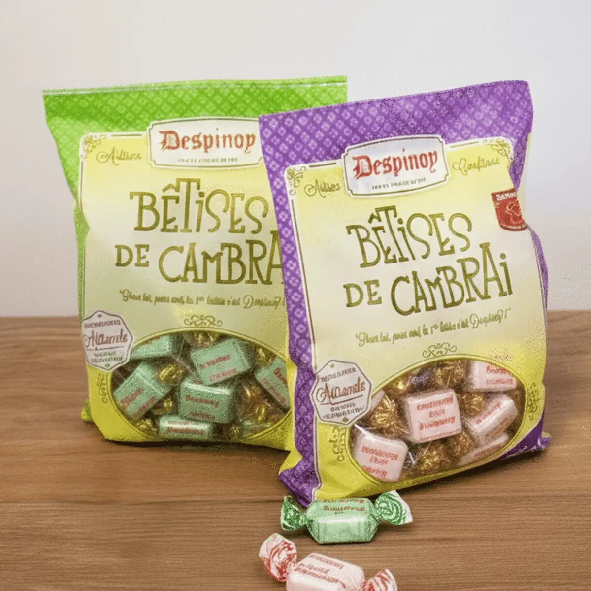 Duo de sachets de Bêtises de Cambrai – vue de détail