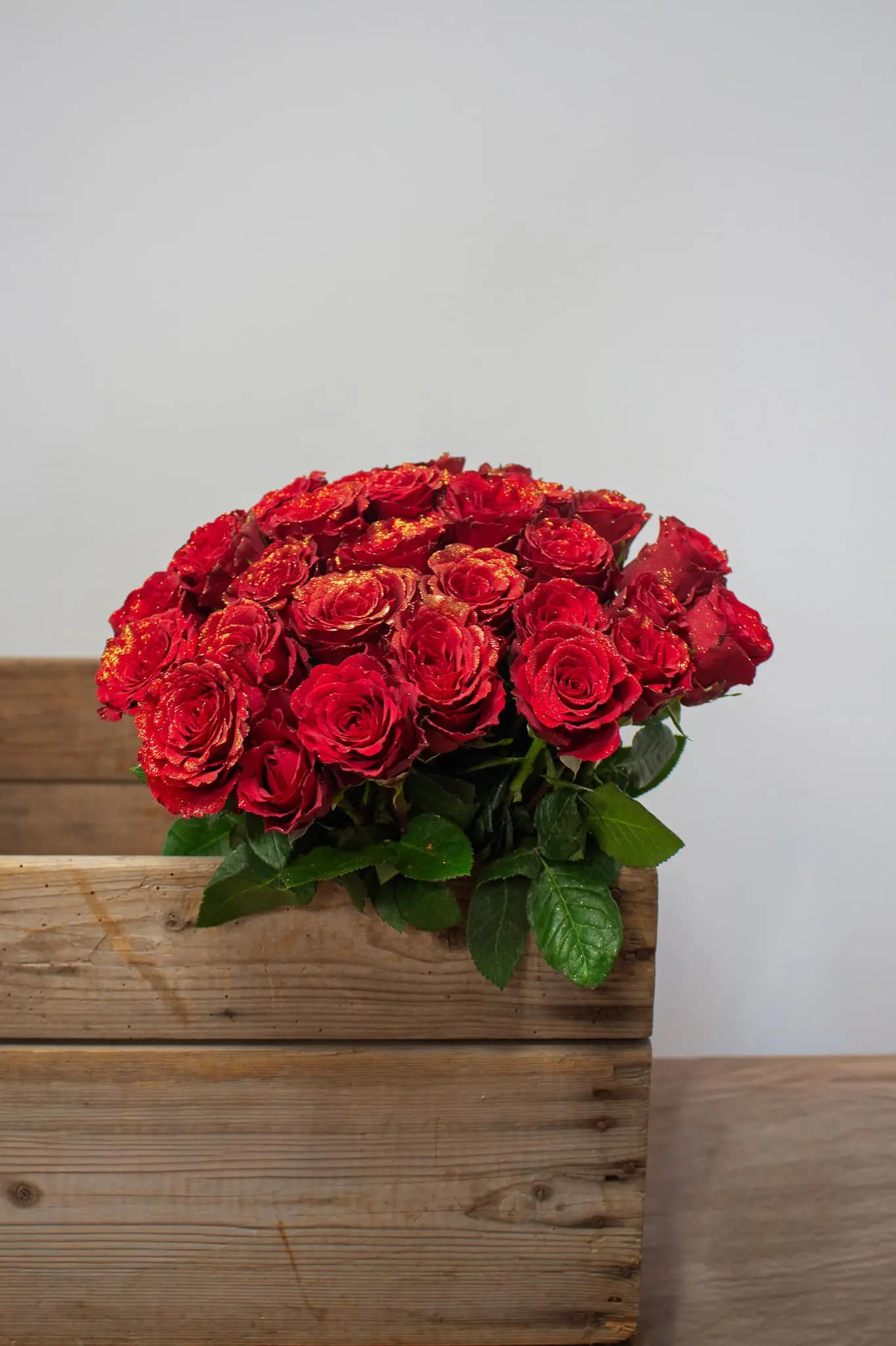 Roses pailletées - La Bouquetterie